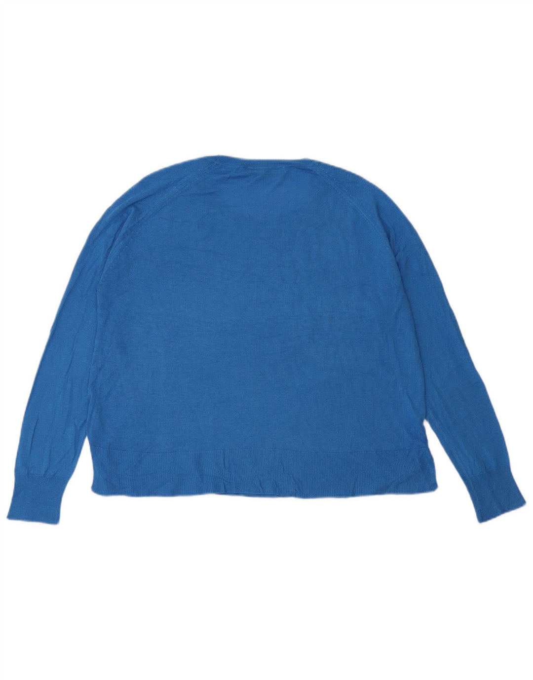 Maglione maglione oversize con scollo a barca da donna Zara UK 10 piccolo blu