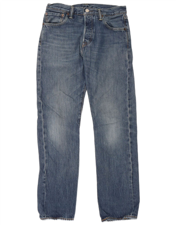 Levi's Mens 501 Straight Jeans W29 L30 Blue Cotton