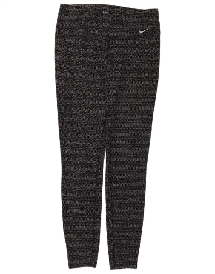 Nike Legging Dri Fit pour femme UK 12 Coton géométrique gris moyen