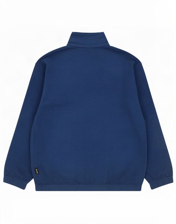 Maglione in pile da uomo Sergio Tacchini con zip e collo XL in poliestere blu navy