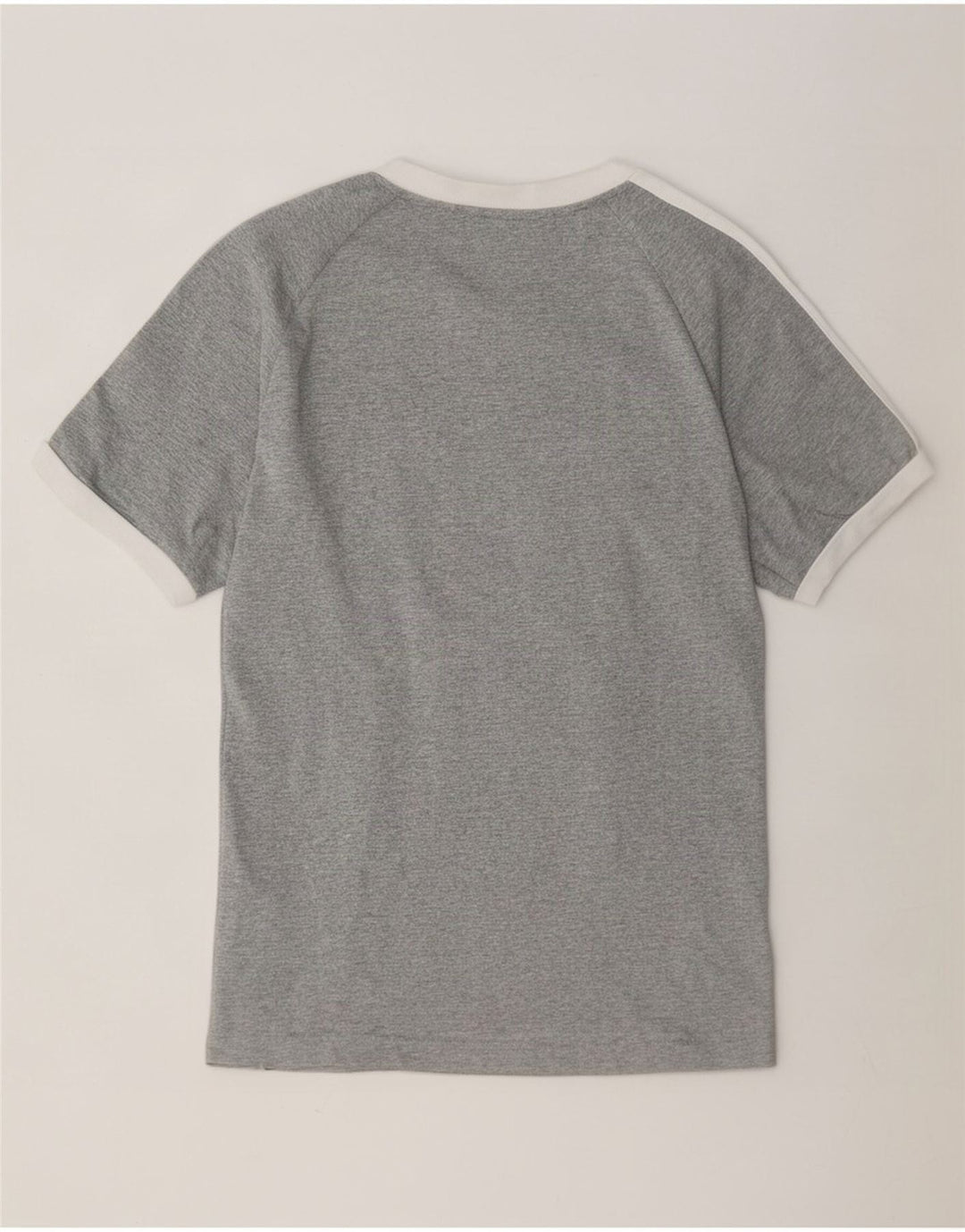 Camiseta masculina Adidas Top cinza médio manchado de algodão