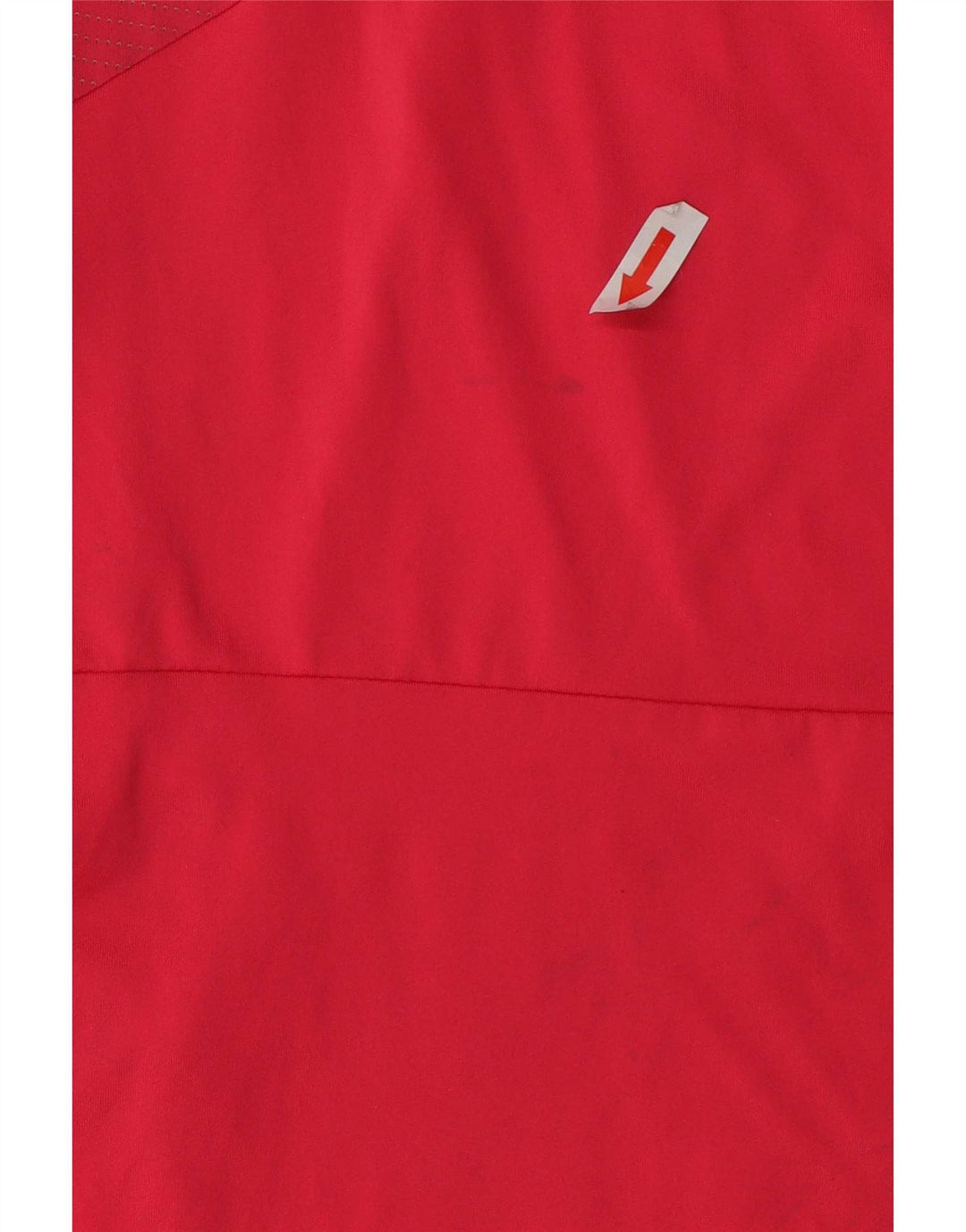 Adidas Dame Climalite T-Shirt Top UK 10 Lille Rød Polyester