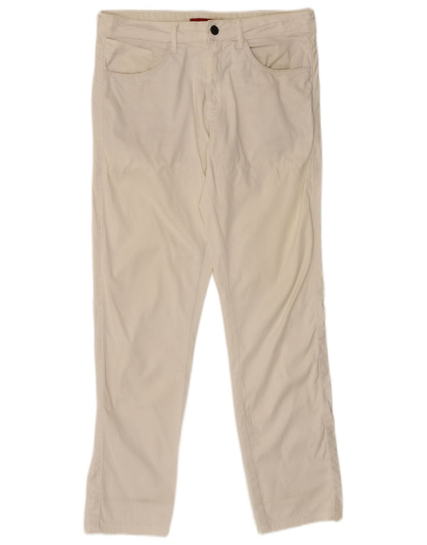 Zara Mens Slim Casual Trousers EU 40 Medium W31 L29 White