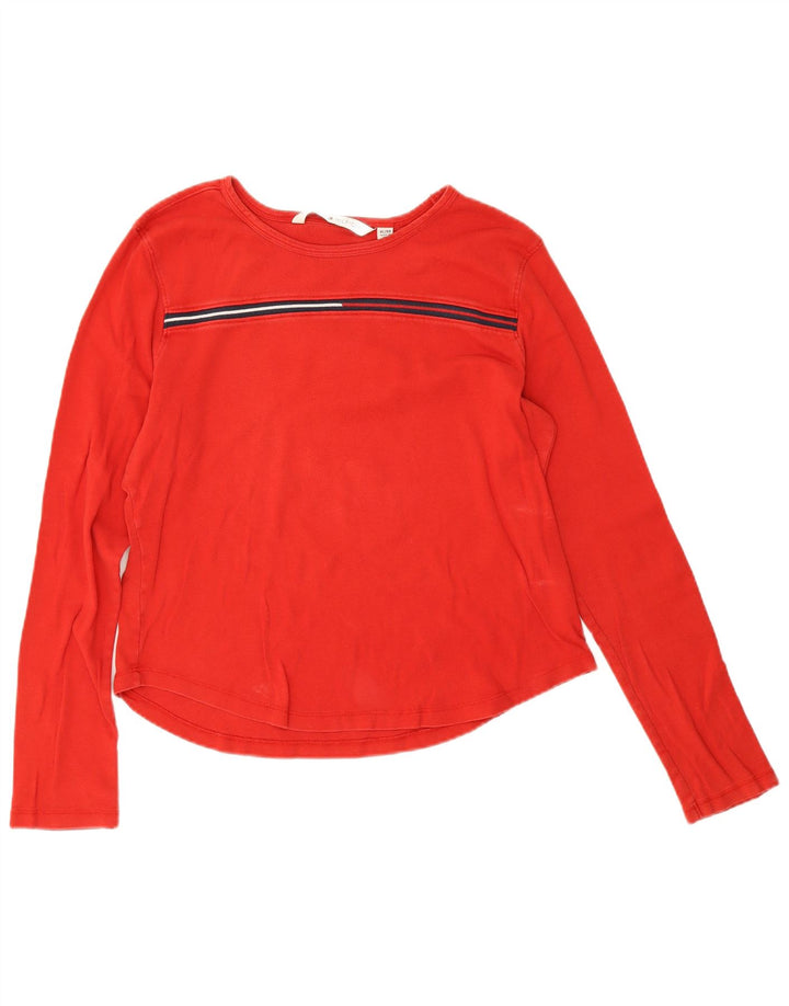 Tommy Hilfiger Womens Top Long Sleeve UK 18 XL Red