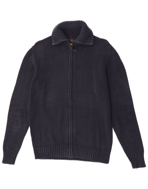 Zara Herre cardigan sweater Medium Marineblå