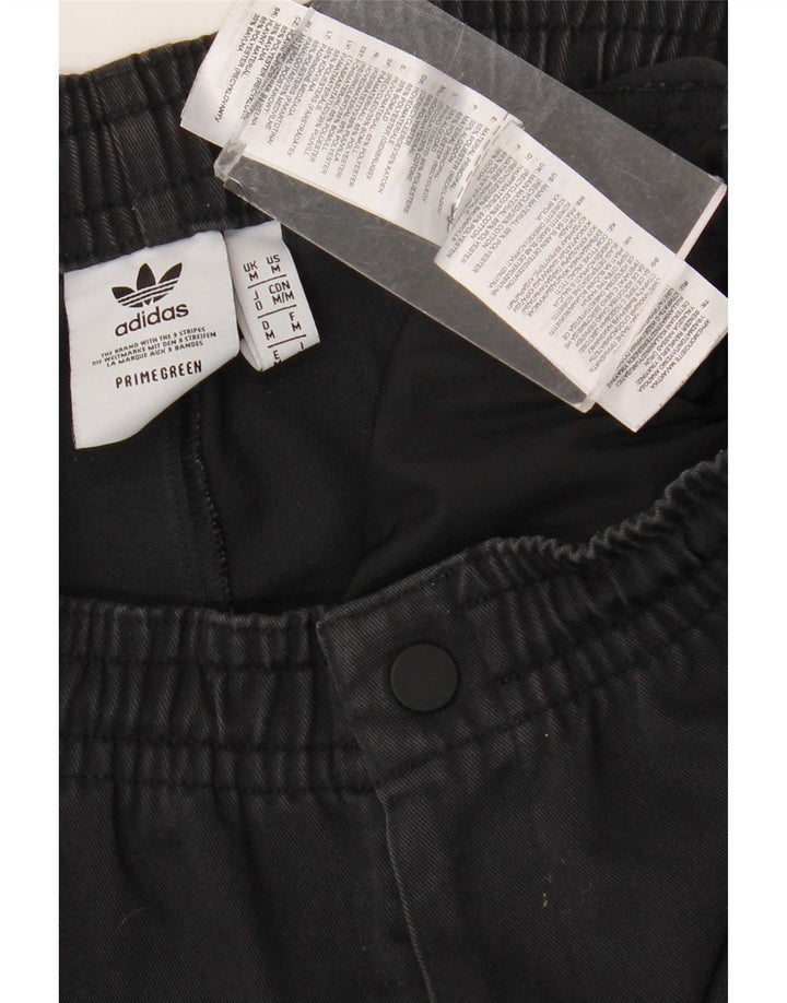 Adidas Mens Tapered Casual Trousers Medium W32 L26 Black Polyester