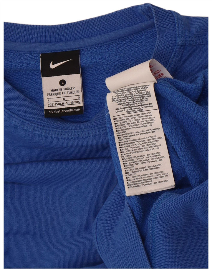 Nike Boys Sweatshirt Jumper 12-13 år Stor blå bomuld