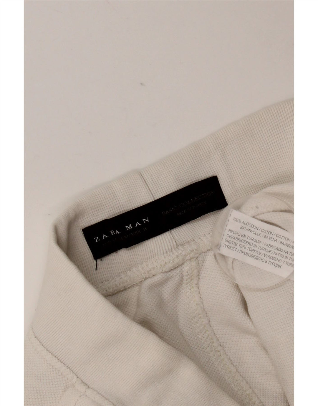 Pantaloncini chino da uomo Zara medi W31 in cotone bianco