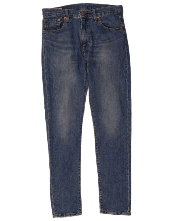 Levi's Mens 512 Slim Tapered Jeans W32 L32 Blue Cotton