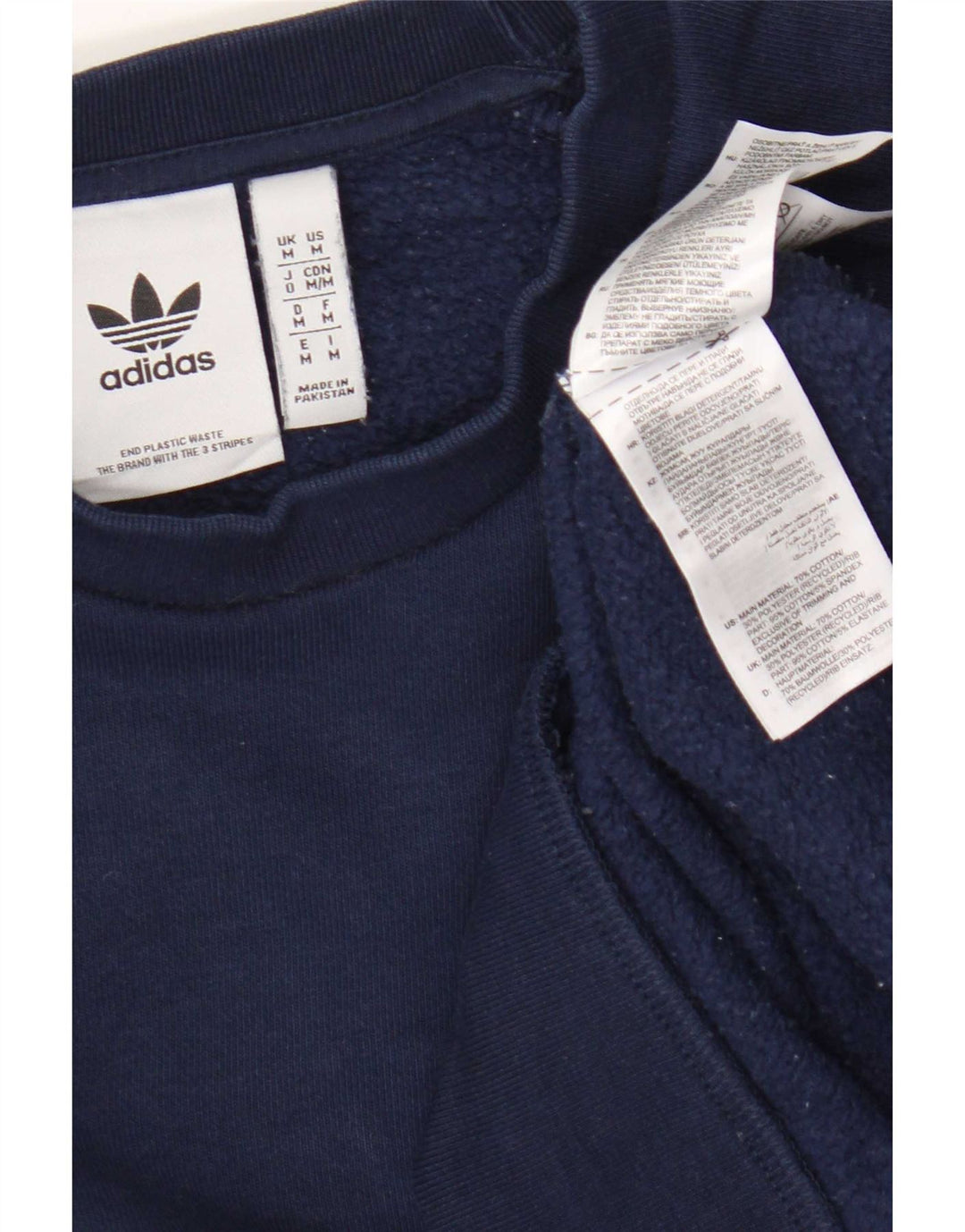 Adidas sweatshirt til mænd Medium marineblå bomuld