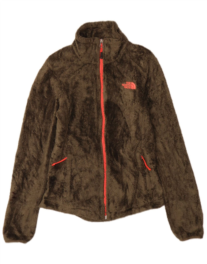 The North Face Womens Fleece Jacket UK 6 XS Khaki Polyester