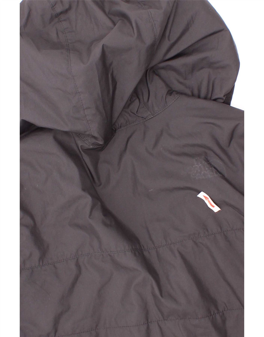 The North Face Boys Graphic Hooded Padded Jacket 7-8 Years Small Black