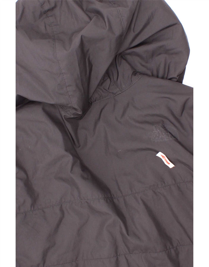 The North Face Boys Graphic Hooded Padded Jacket 7-8 Years Small Black