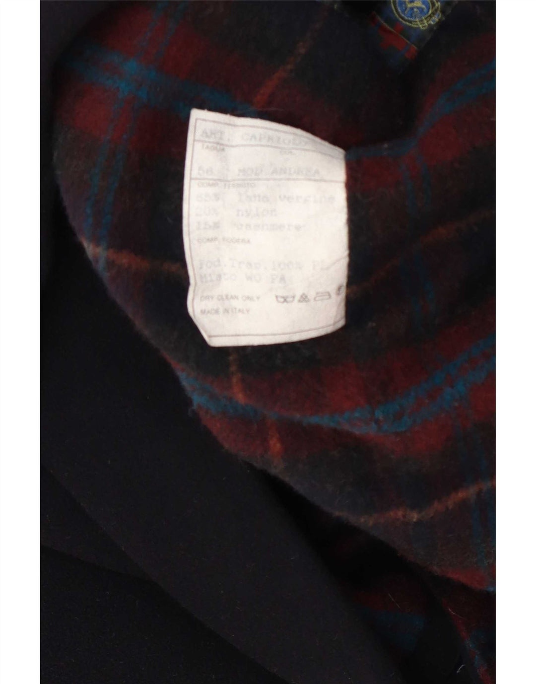 Vintage Ανδρικό Πανωφόρι IT 56 3XL Navy Blue Wool