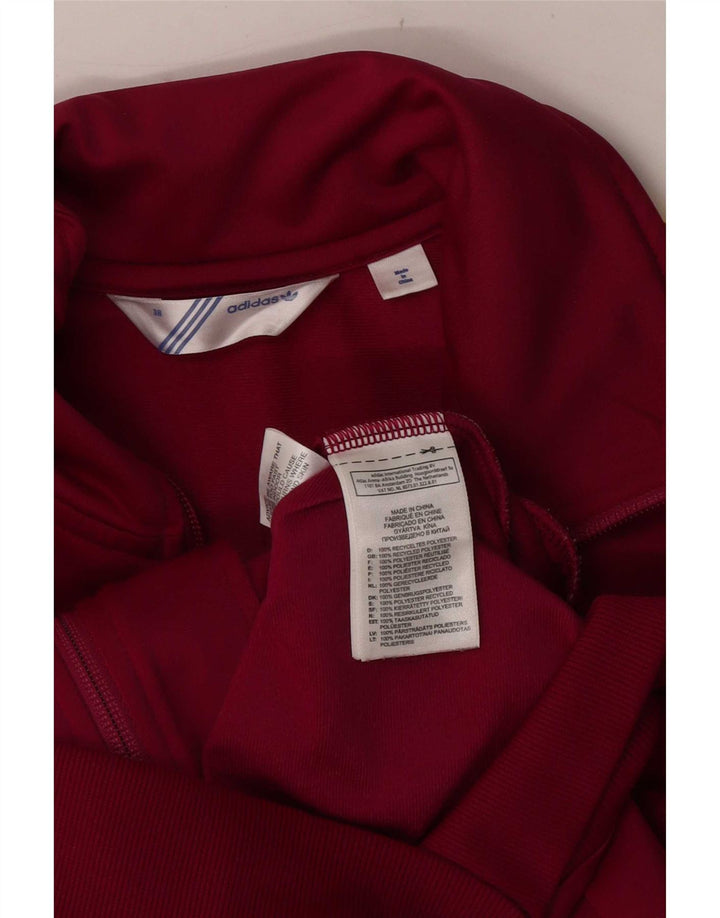 Adidas Grafisk træningsdragt topjakke til kvinder EU 38 Medium Burgundy Polyester