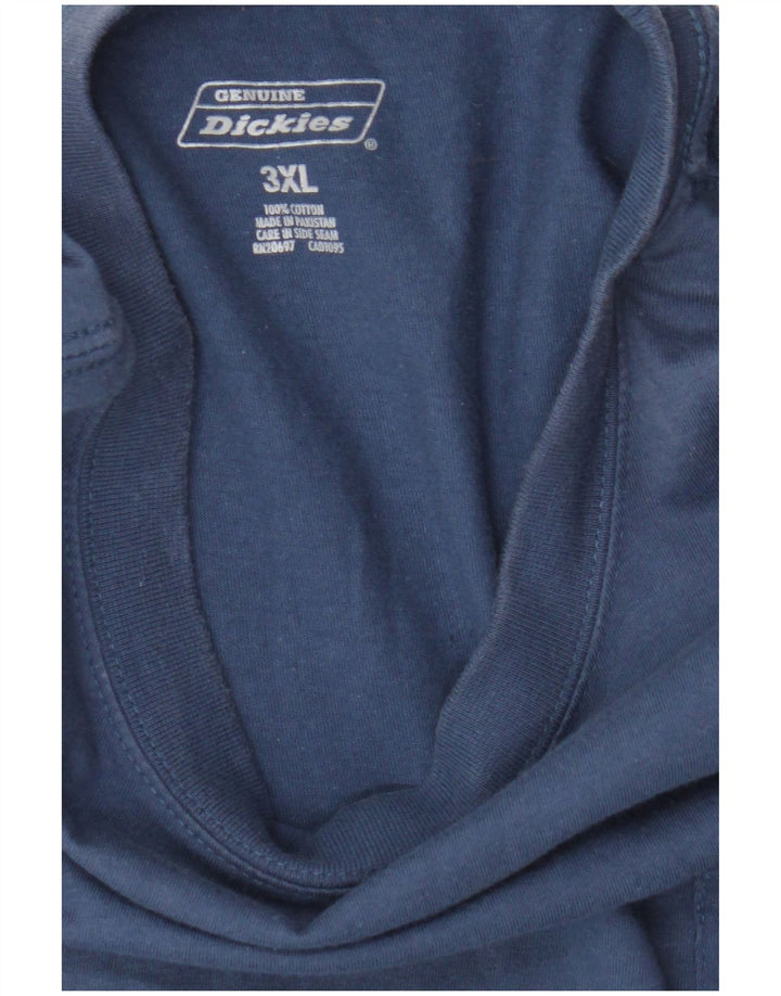 Dickies Herre T-Shirt Top 3XL Blå Bomuld
