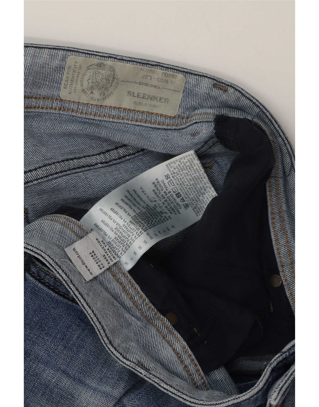 Мужские джинсовые шорты Diesel Sleenker W33, средние синие