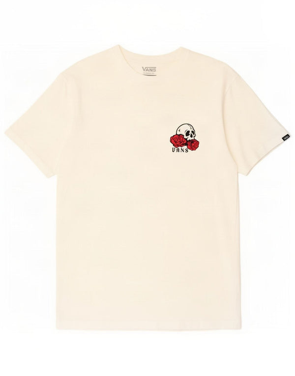 Vans Mens Classic Fit Graphic T-Shirt Top Medium Off White Cotton