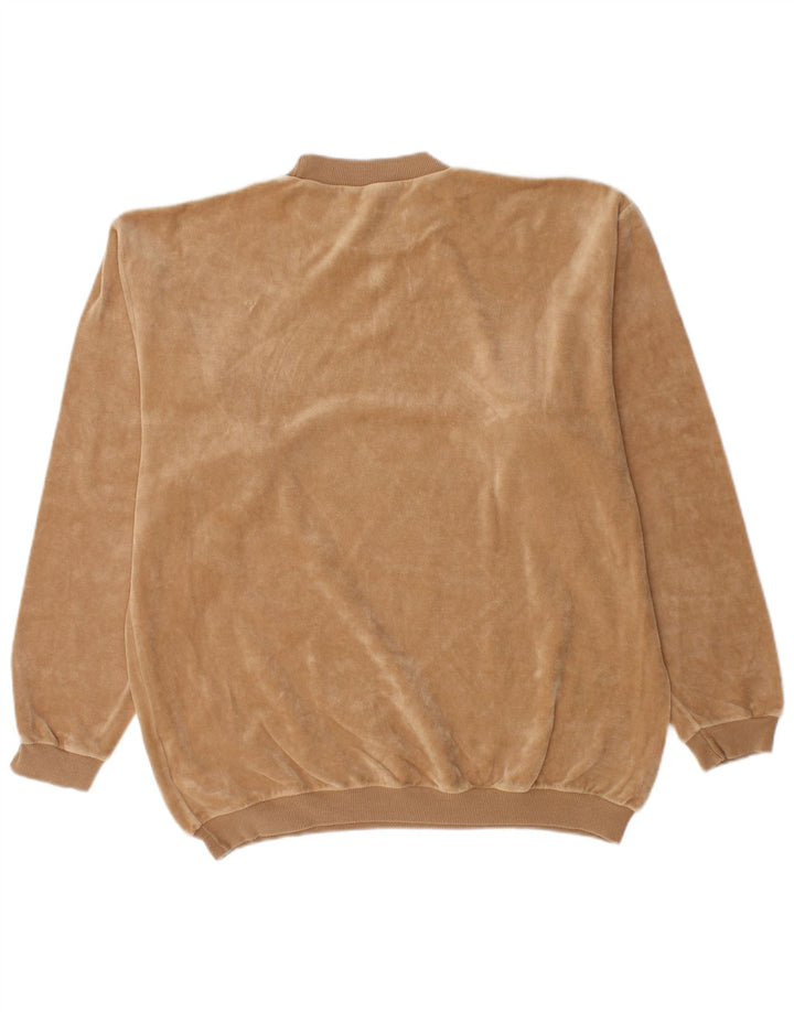 Felpa da uomo VINTAGE Maglione UK 38/40 Cotone beige medio