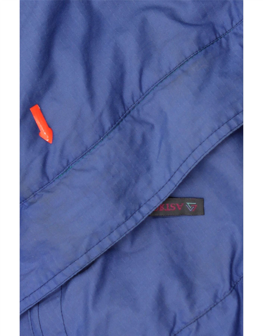 Vintage Mens Graphic Pullover Ski Jacket UK 42 XL Blue Polyamide