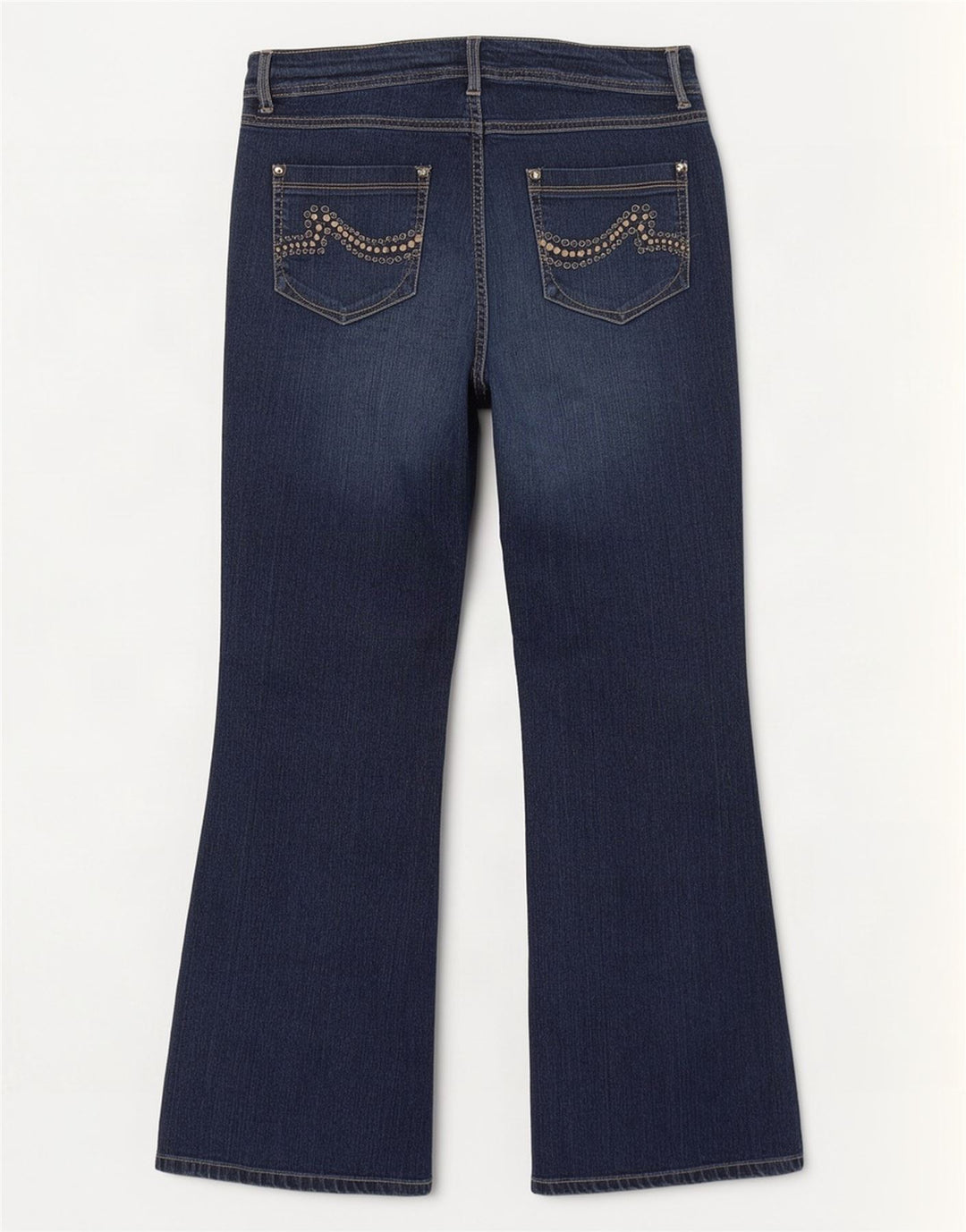 Marks & Spencer Womens Bootcut Jeans UK 16 Large W36 L30 Navy Blue