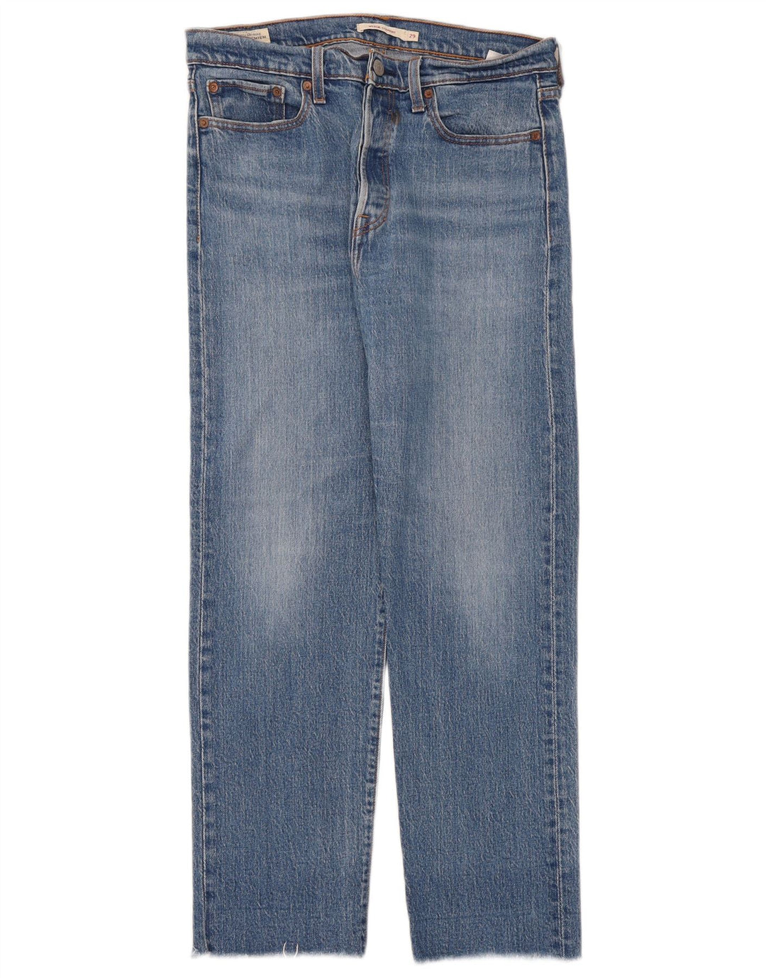 Levi's Womens Wedgie Straight Jeans W29 L28 Blue Cotton