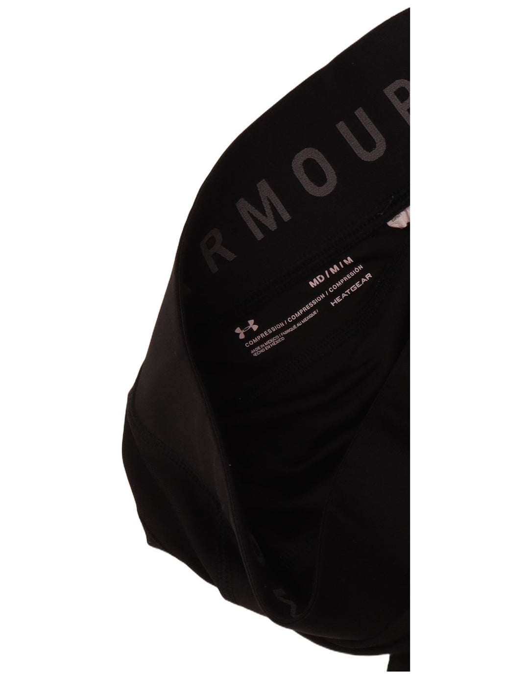 Under Armour Womens Heat Gear Leggings UK 12 Medium Black