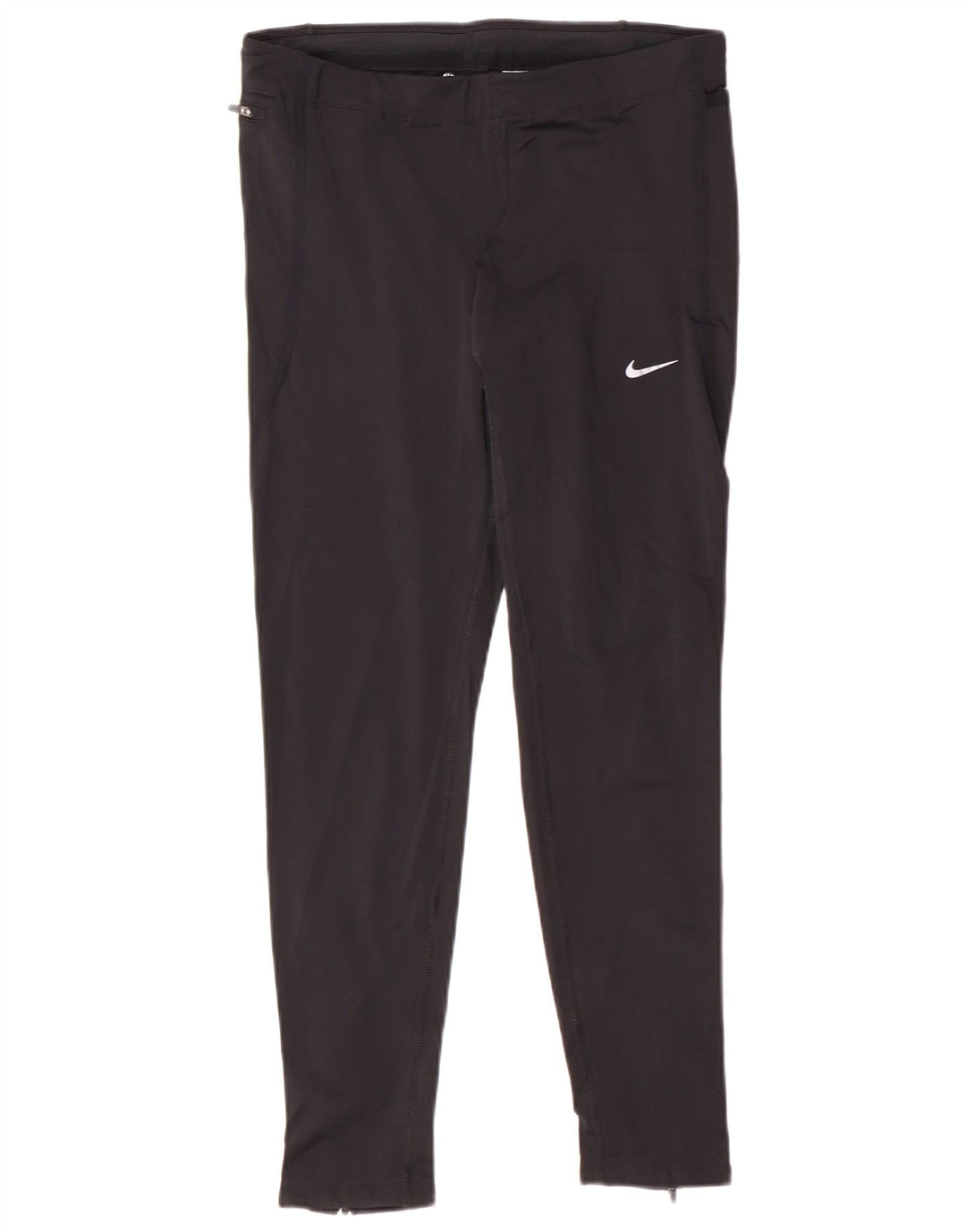 Nike Womens Dri Fit Leggings UK 12 Medium Black Polyester