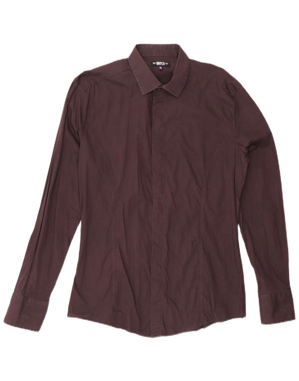 Camisa masculina Datch XL algodão marrom
