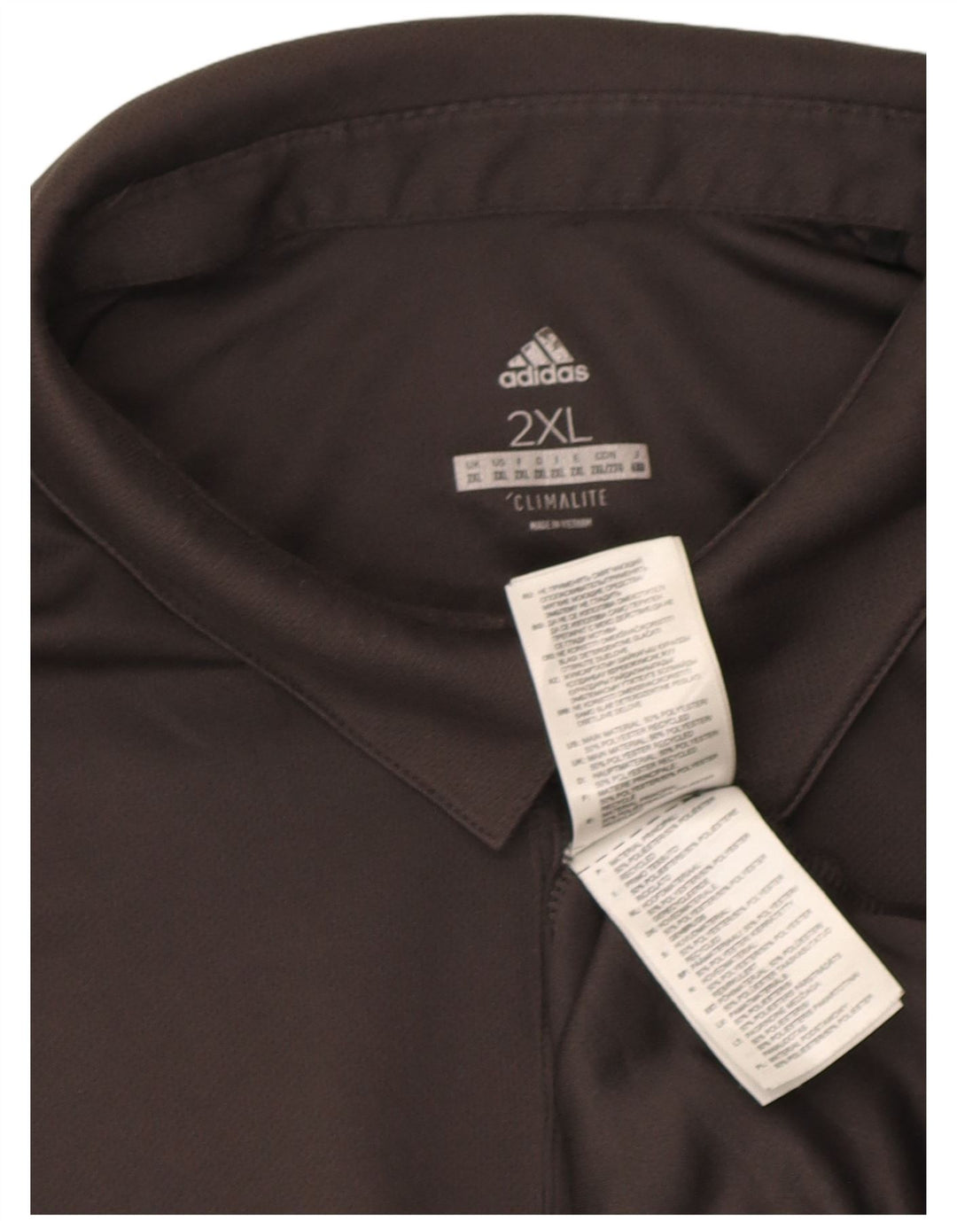 Tricou polo Adidas Climalite pentru bărbați 2XL poliester gri