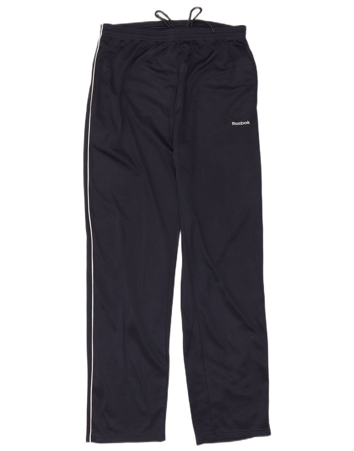 Reebok Mens Tracksuit Trousers XL Navy Blue Polyester