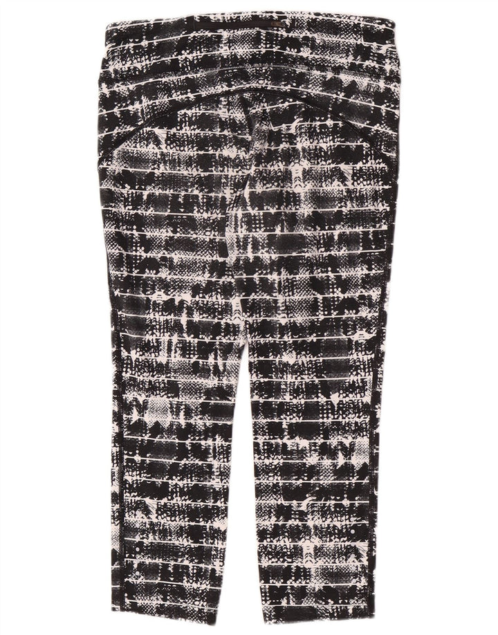 Nike Dame Capri Leggings UK 12 Medium Sort Geometrisk Polyester