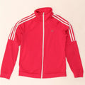 Jachetă de trening pentru femei ADIDAS UK 4/6 XS poliester roz