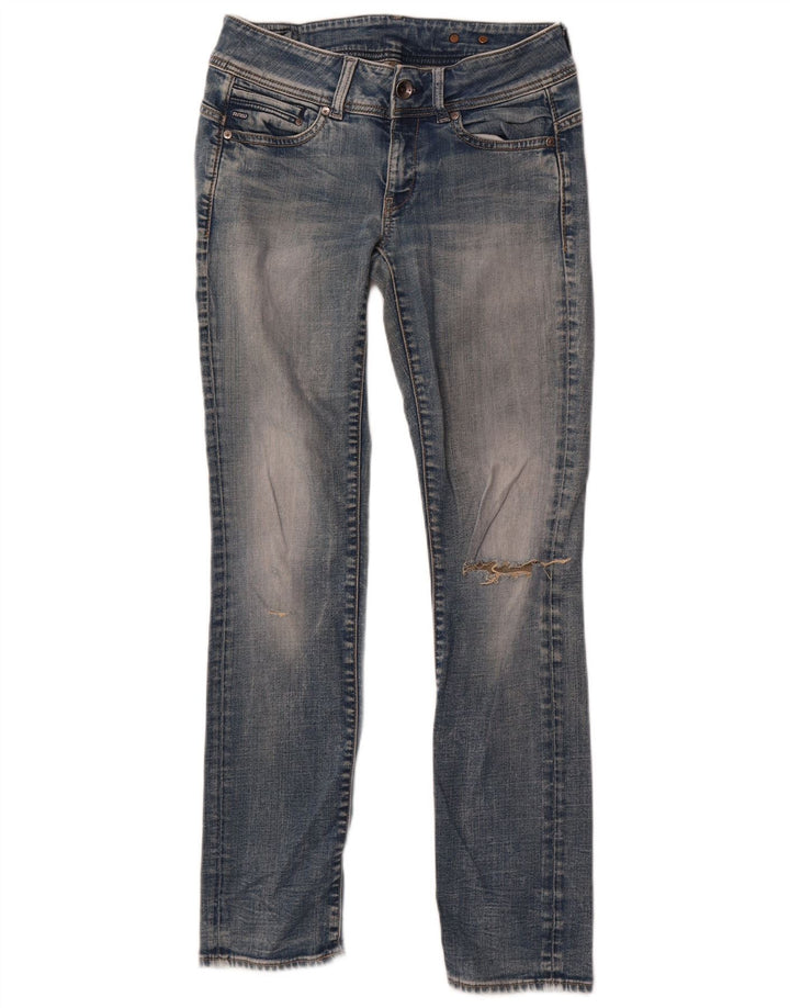 G-Star Womens Distressed Skinny Jeans W30 L31 Blue