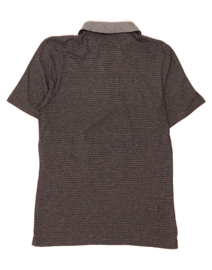 PIERRE CARDIN Mens Polo Shirt Small Grey Striped Vintage Pierre Cardin and Second-Hand Pierre Cardin from Messina Hembry 