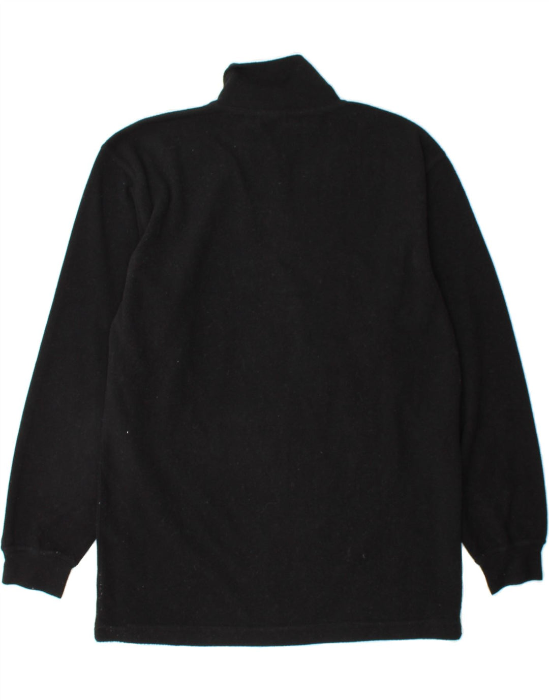 ELLESSE Womens Zip Neck Fleece Jumper UK 10 Small Black Polyester Vintage Ellesse and Second-Hand Ellesse from Messina Hembry 
