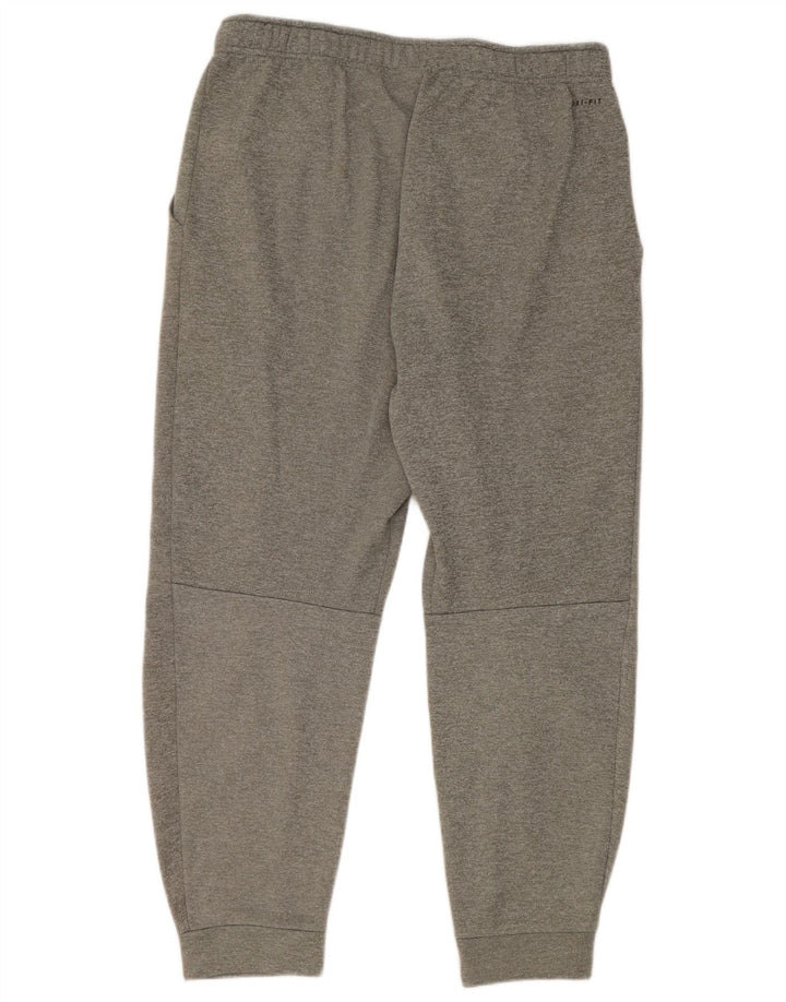 Nike Pantalon de survêtement Dri Fit pour homme Pantalon de jogging Large Gris Polyester