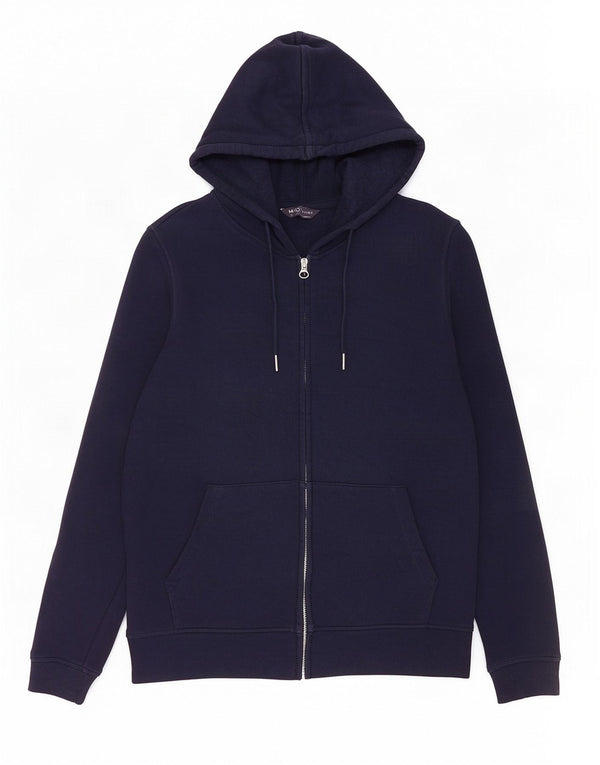 Marks & Spencer Dame Hættetrøje Sweater UK 12 Mellem marineblå bomuld