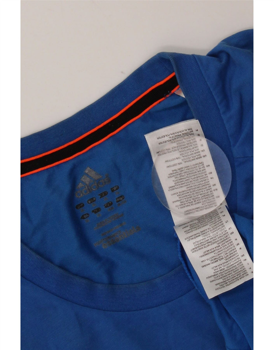 Adidas Mens T-Shirt Top XL Blue Cotton