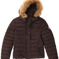 Giacca imbottita con cappuccio da donna Superdry UK 10 Small nylon nero