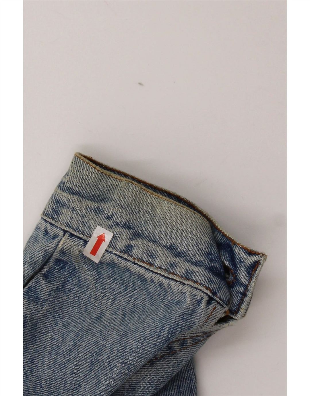 Vintage Herren Jeansjacke UK 38 Mittelblaue Baumwolle
