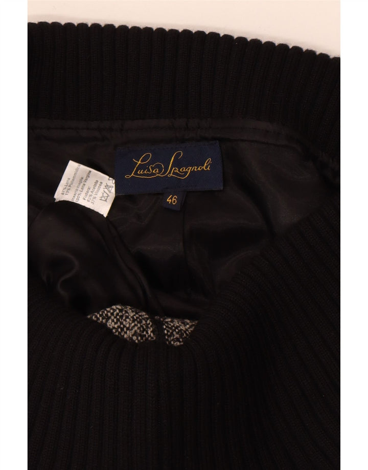 Giacca Blazer da donna Luisa Spagnoli IT 46 Large in lana screziata grigia