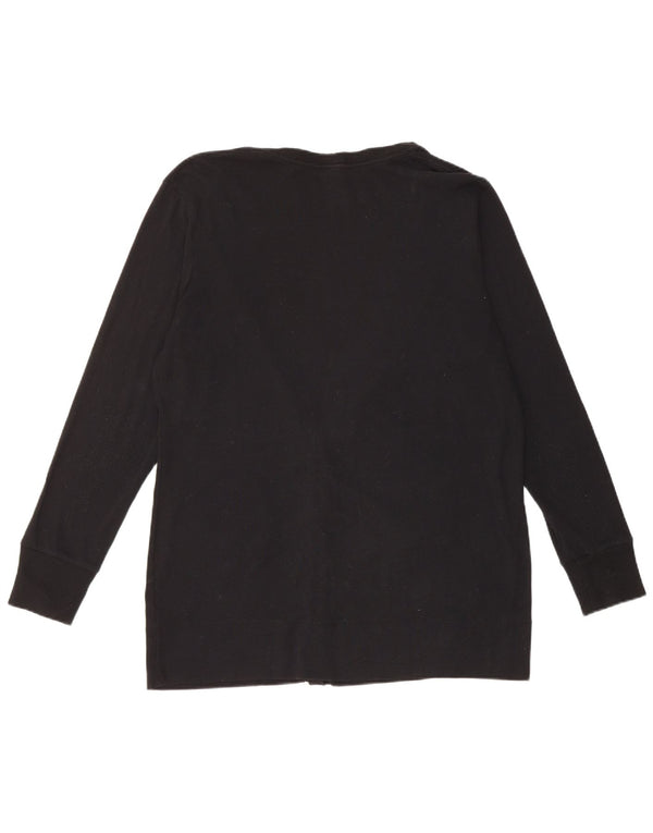 Marks & Spencer Dame Cardigan Sweater UK 18 XL Sort Bomuld