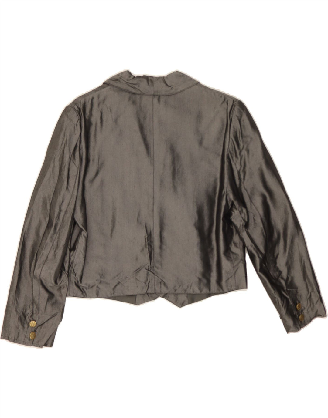 PENTATHLON Womens 3/4 Sleeve Blazer Jacket UK 12 Medium Grey Vintage Pentathlon and Second-Hand Pentathlon from Messina Hembry 