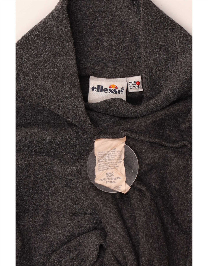 Ellesse Womens Fleece Jumper UK 12 Medium Grey Polyester