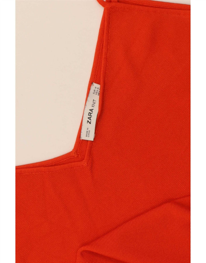 Zara Femme Cami Top UK 12 Rouge Moyen