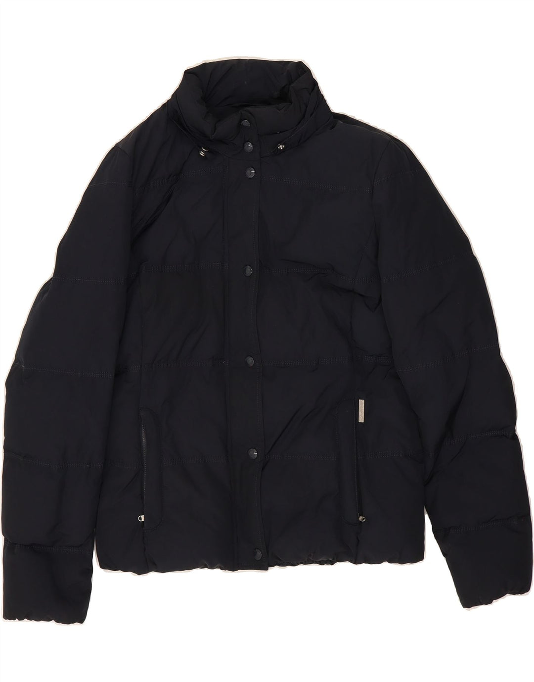 WOOLRICH Womens Padded Jacket UK 16 Large Black Polyester Vintage Woolrich and Second-Hand Woolrich from Messina Hembry 