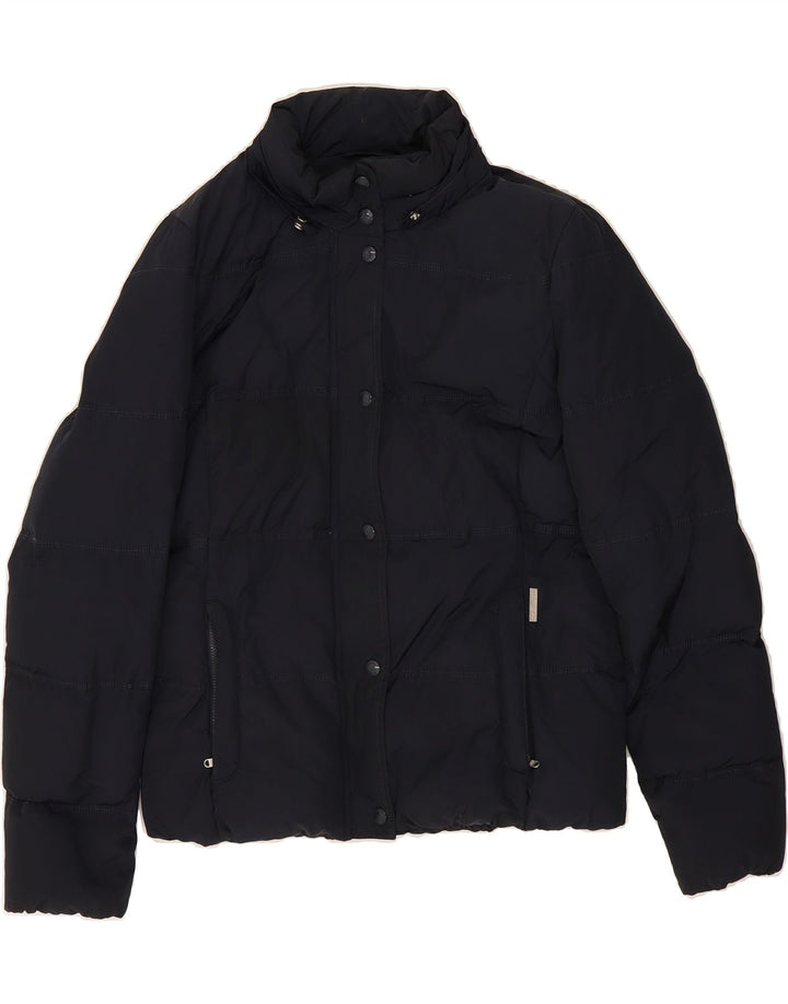 WOOLRICH Womens Padded Jacket UK 16 Large Black Polyester Vintage Woolrich and Second-Hand Woolrich from Messina Hembry 