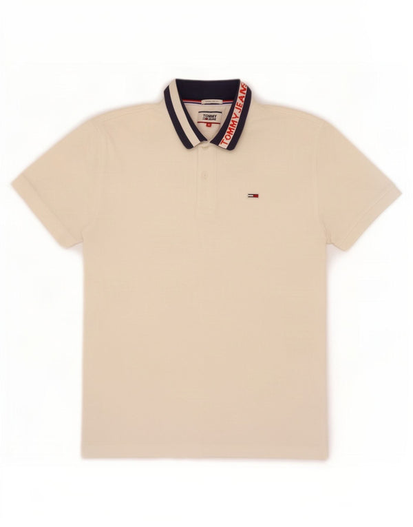 Tommy Hilfiger Herren Graphic Regular Fit Rugby Poloshirt Mittelweiß
