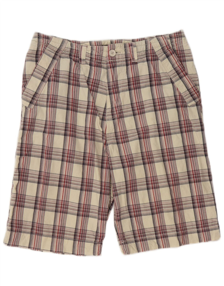 Ted Baker Mens Chino Shorts W32 Medium Multicoloured Check Cotton
